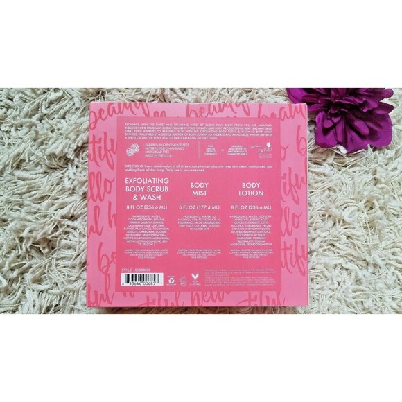 You Are Amazing Hello Beautiful Skin SUGAR PLUM BERRY 3 Piece Gift Set SEALED! - Picture 2 of 12